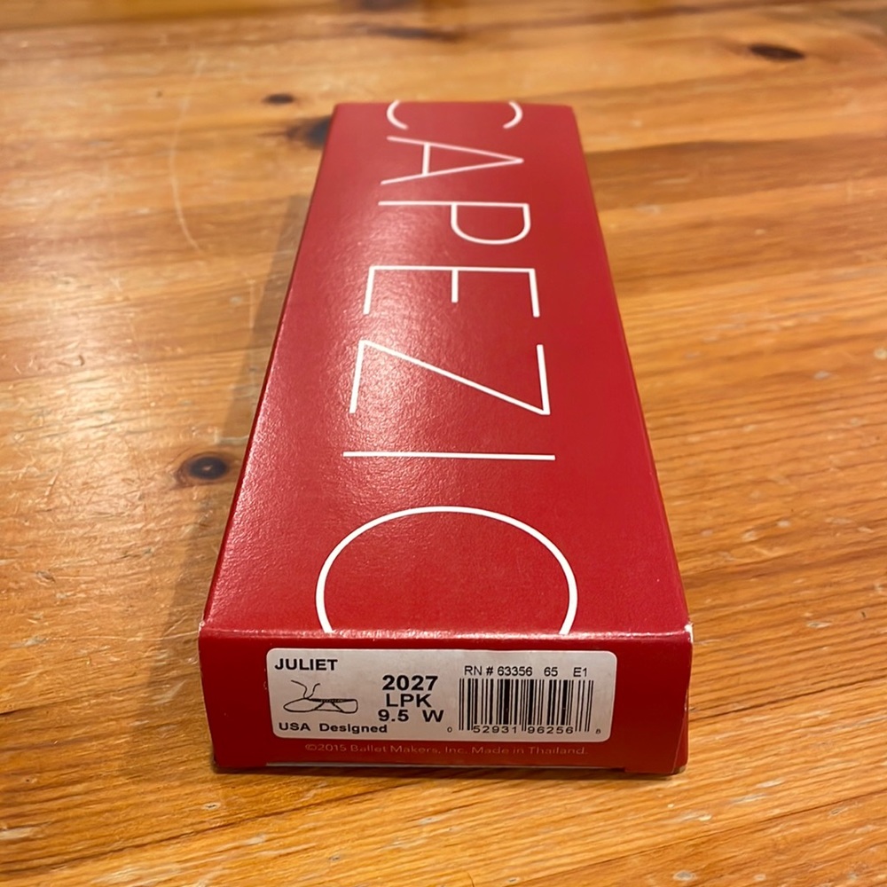 Capezio Juliet Split Sole Ballet Flat Shoes US 9.5 W Leather